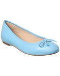 French Sole Emerald Leather Flat