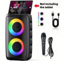 Karaoke Machine with LED Lights Bluetooth Speaker PA System for an Everyday Personal Care Routine