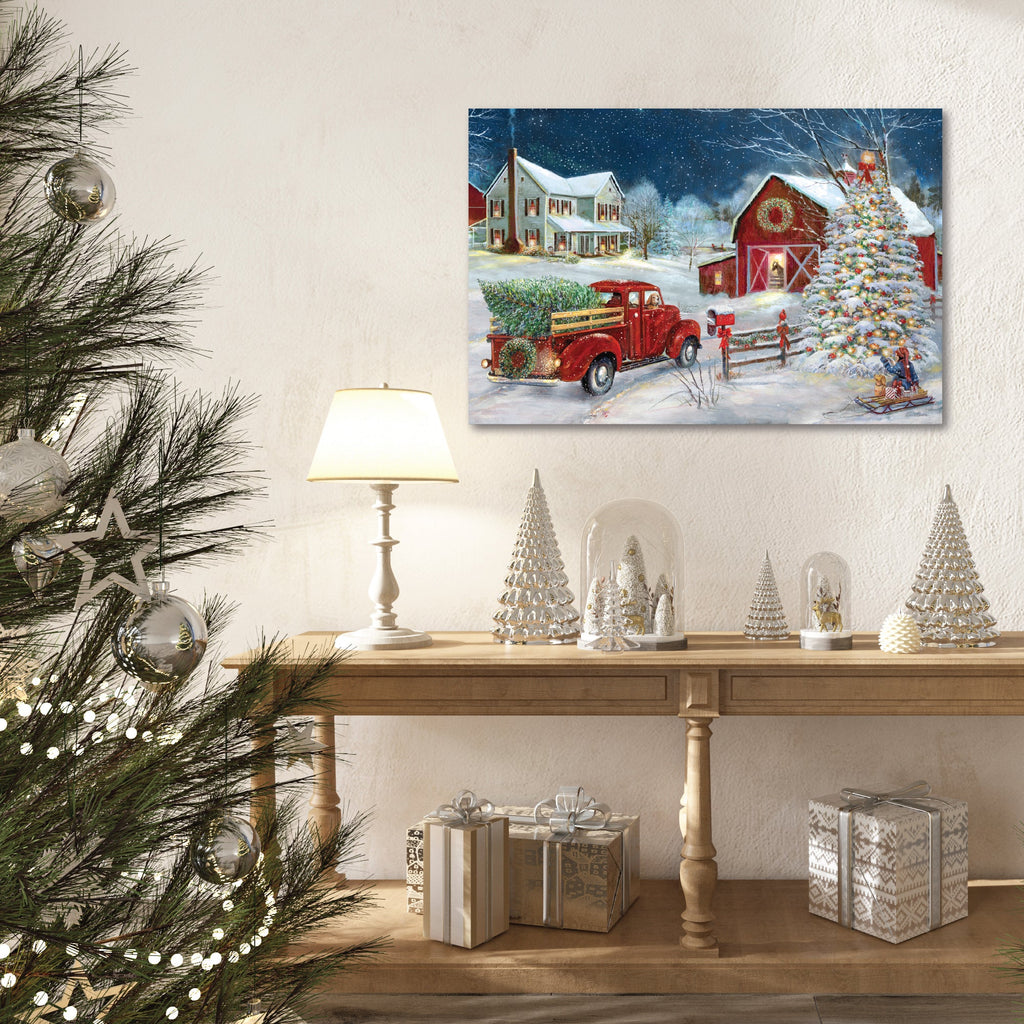 Christmas Gathering Gallery-Wrapped Canvas Wall Art