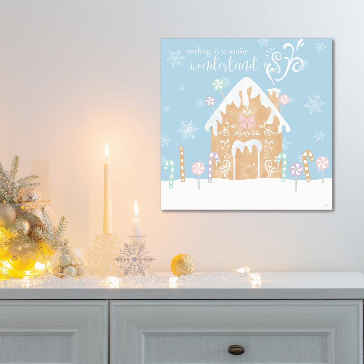 Gingerbread House I Gallery-Wrapped Canvas Wall Art