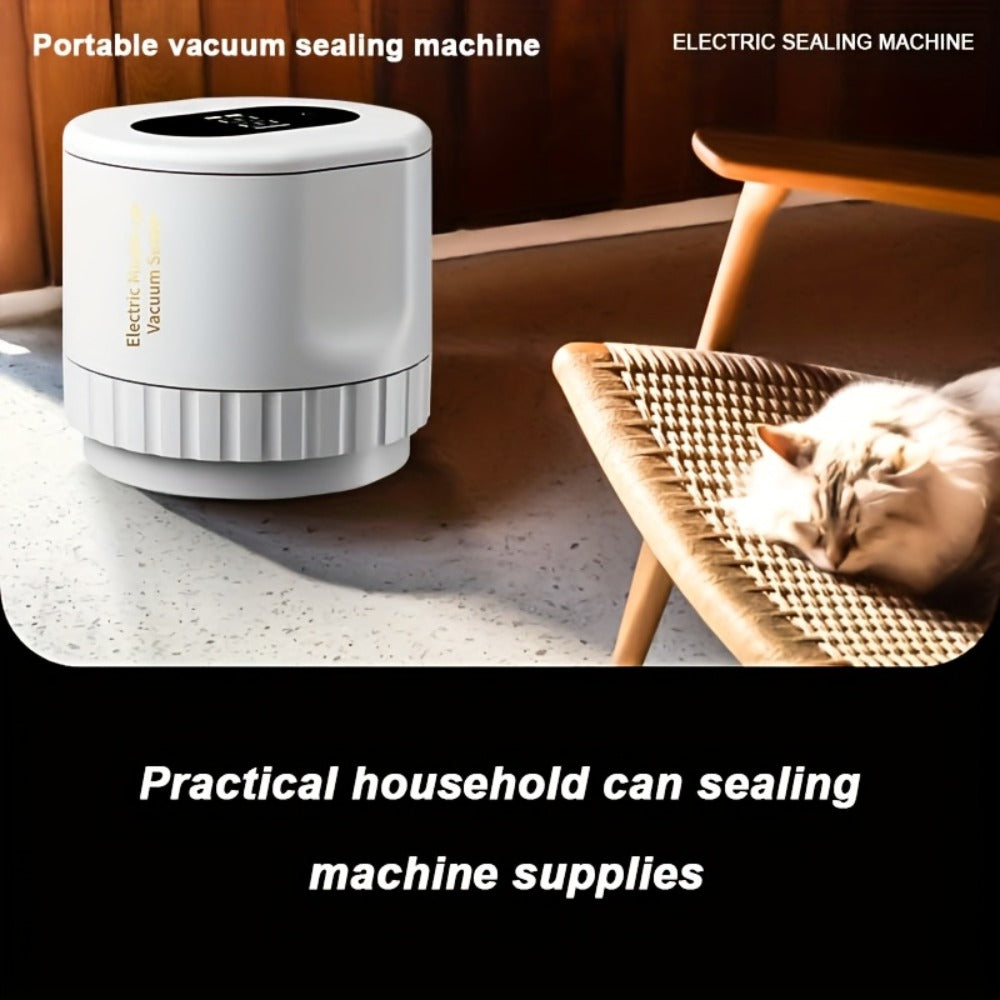 Vacuum Sealer Kit with Regular- and Wide-Mouth Adapters and Lid Accessories and Charging Cable