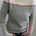Annika | Colour-Block-Pullover mit U-Boot-Ausschnitt