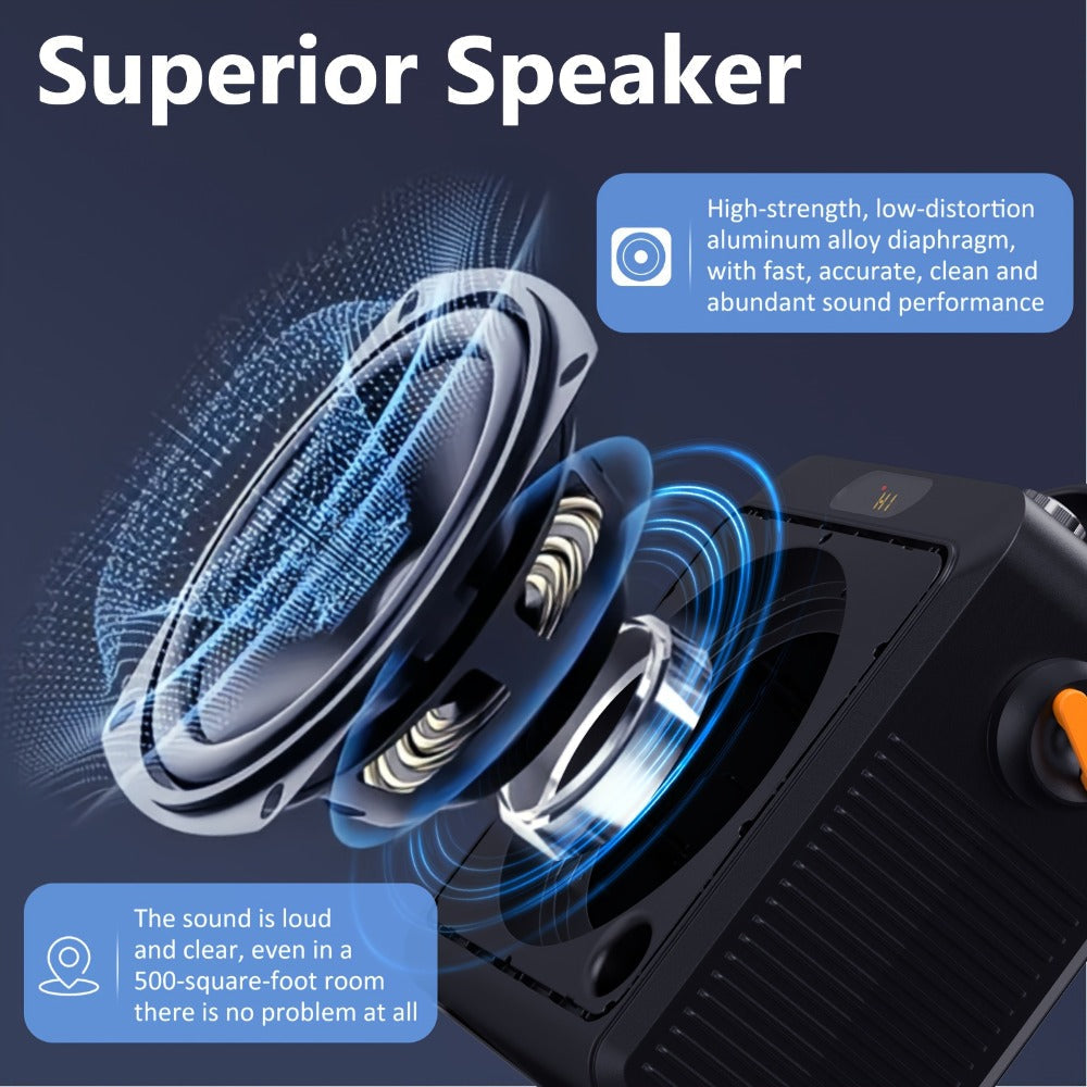 Karaoke Machine, JYX T19-T for Adults 2 Microphones & RGB Light Show, Wireless Bluetooth Speaker