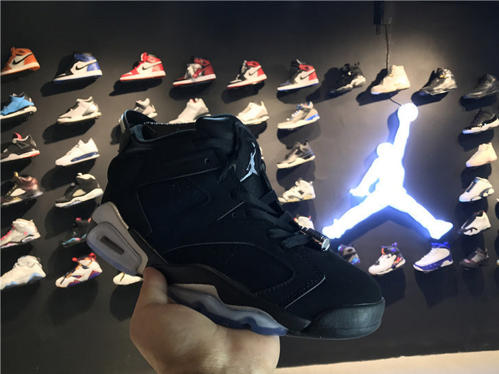 Air Jordan 6 Retro Black Metallic Silver – Black / Silver