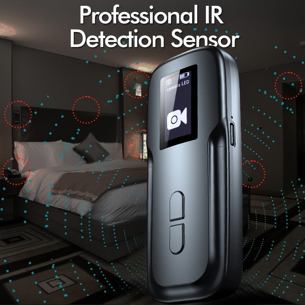 Hidden Camera Detector with OLED Screen, RF Signal & Infrared Anti-Spy Bug Detector, GPS Tracker Finder