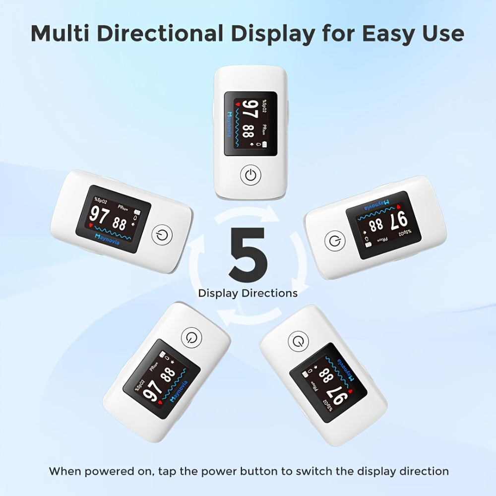 Blood Pressure Monitor, Oximeter Fingertip Digital BP Machine Home Use, Fully Automatic Hypertension Tracker