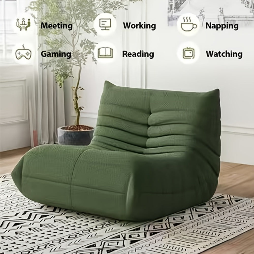Bean Bag Chair, Soft Floor Lounger for Comfortable Everyday Seating