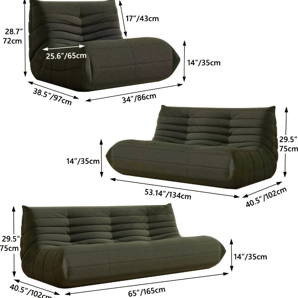 Bean Bag Chair, Soft Floor Lounger for Comfortable Everyday Seating