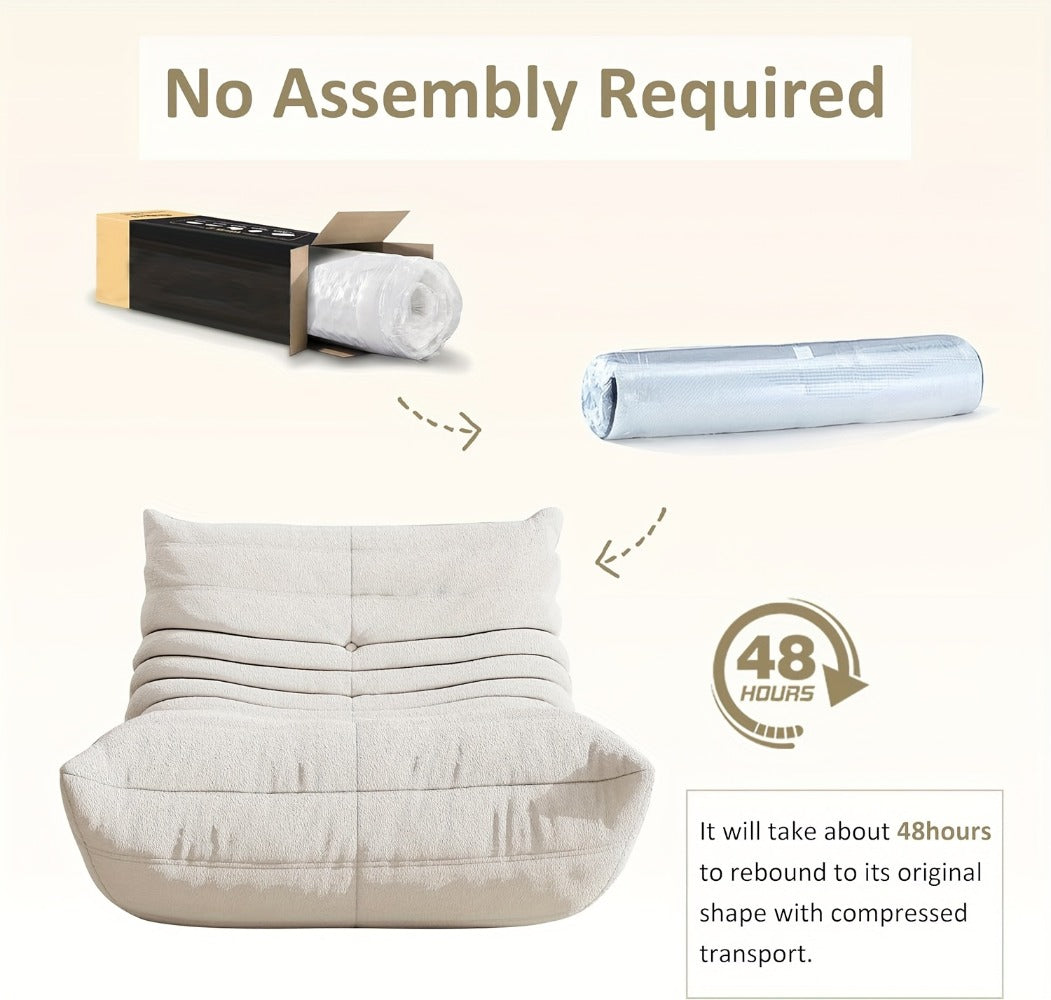 Bean Bag Chair, Soft Floor Lounger for Comfortable Everyday Seating