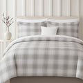 Bibb Home 3-Piece Flannel Duvet Cover Set