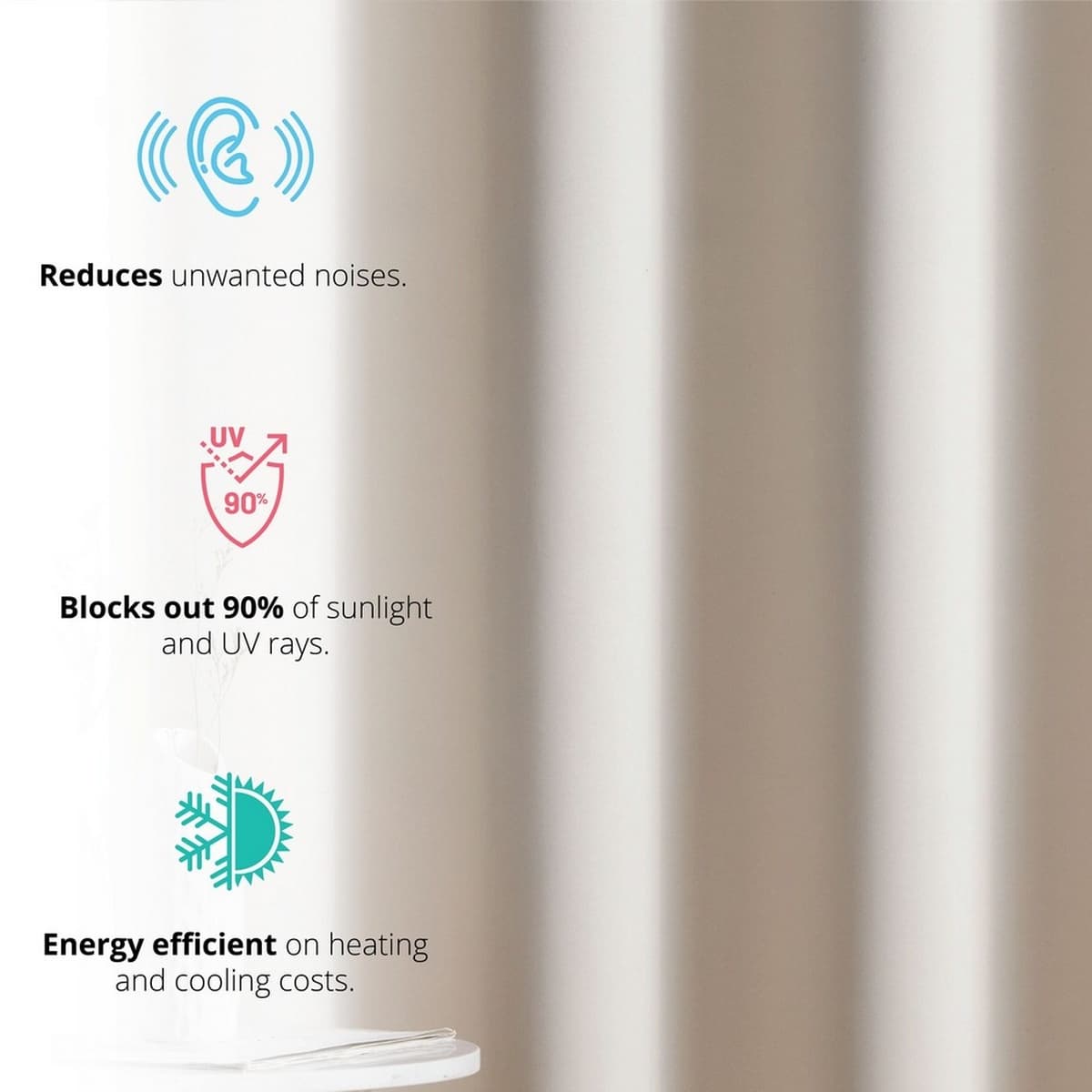 Thd Cambridge 100% Blackout Total Privacy Grommet Window Treatment Curtain Panels - Set of 2