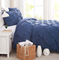 Southshore Fine Linens Pintuck Pinch Pleated Duvet Cover Set