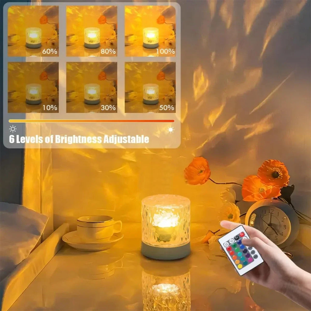 Remote Control Dimmable Dynamic Wave Projection Lamp