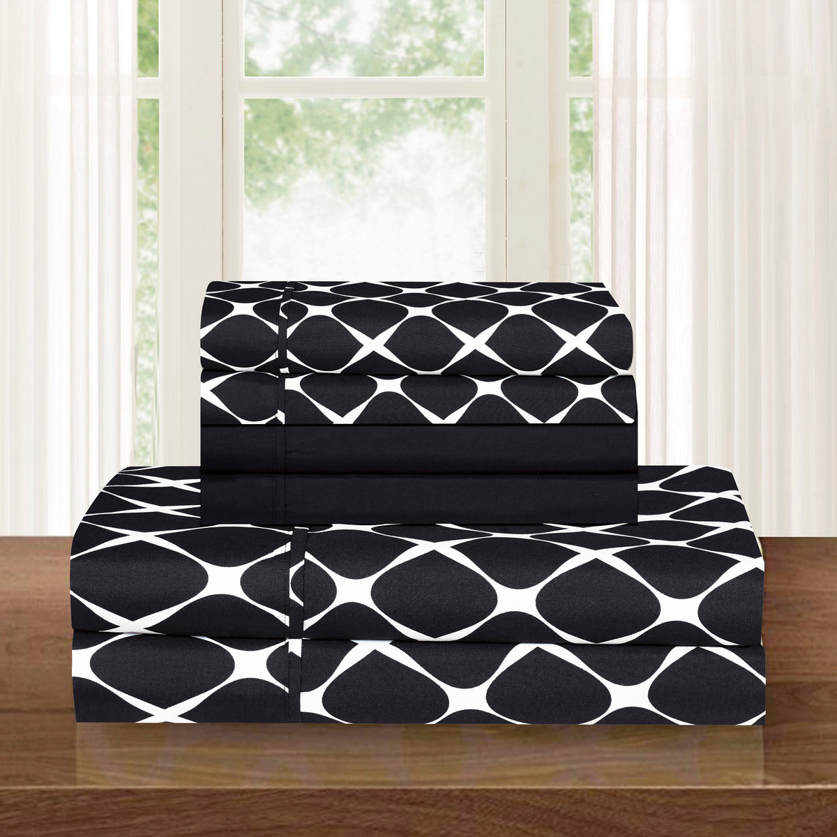 Elegant Comfort 6-Piece Bloomingdale Sheet Set - Comparable to a Hotel Premium Quality