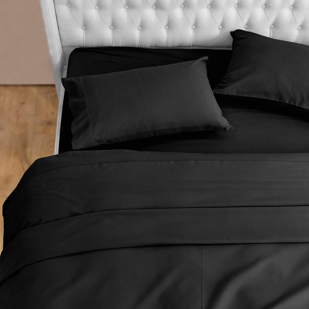 Elegant Comfort 4-Piece Cotton Flannel Sheet Set - 100% Turkish Cotton