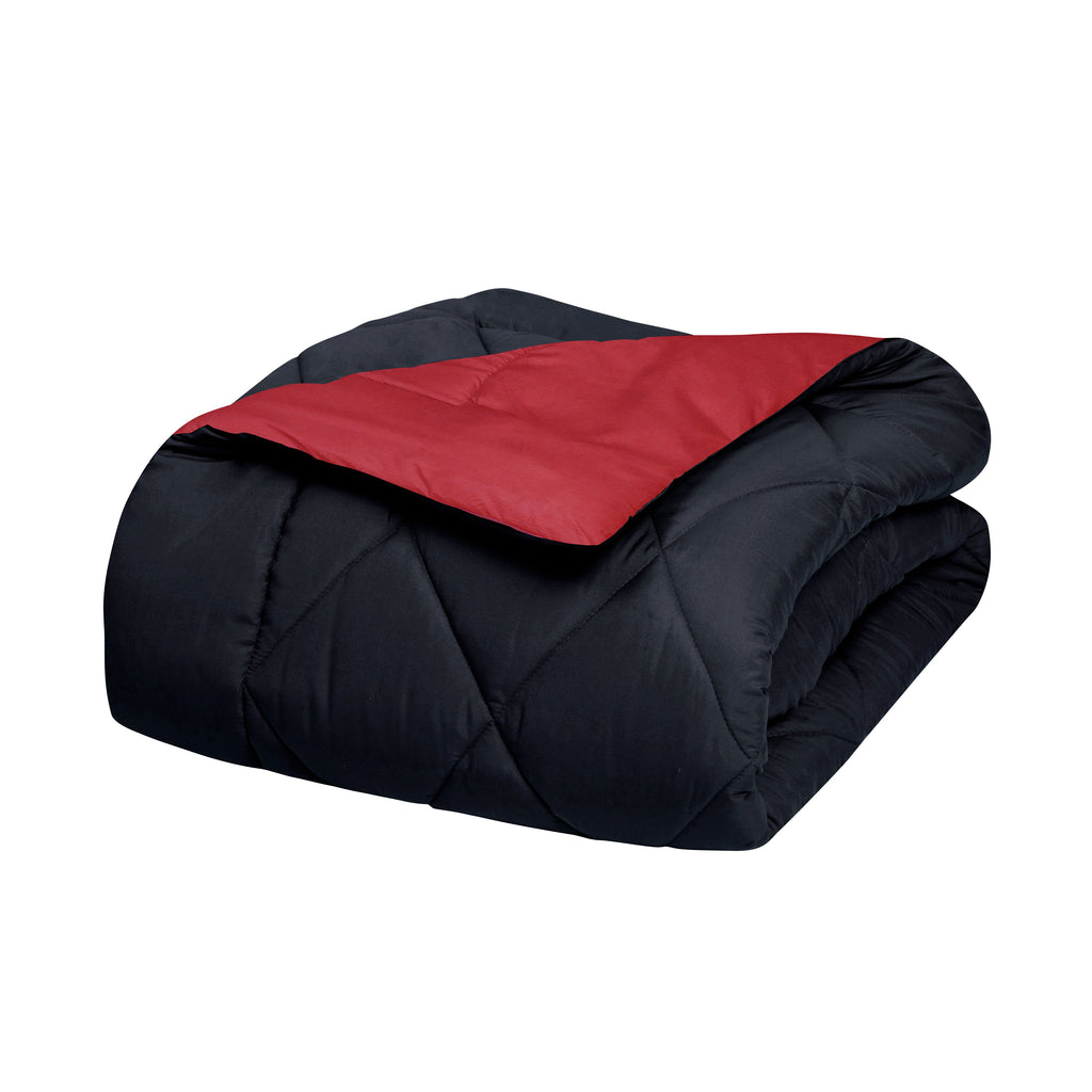 Elegant Comfort 3-Piece Reversible Diamond Stitched Comforter & Shams