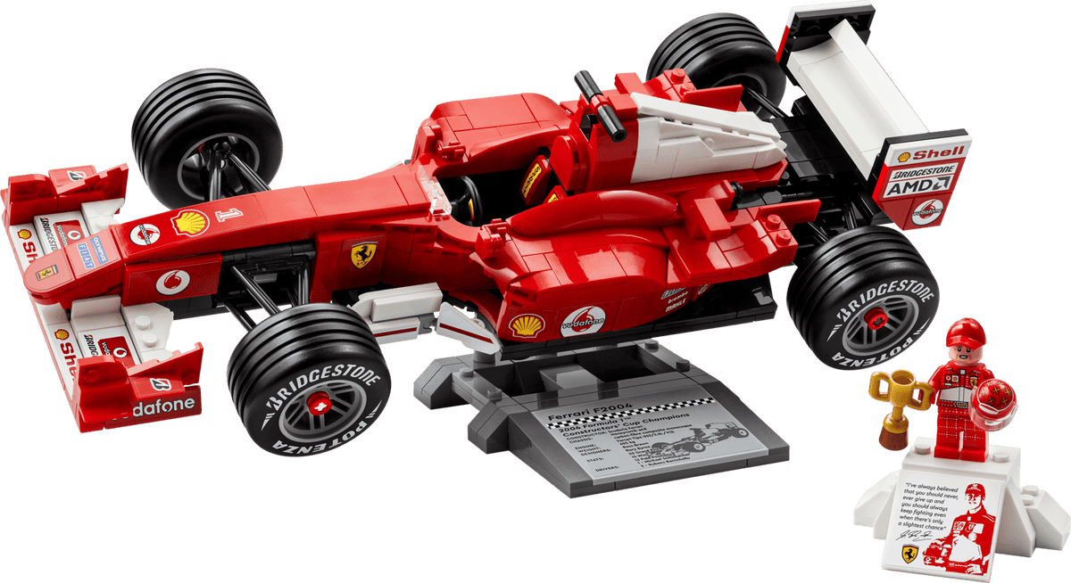 11375 LEGO® Icons Set Ferrari F2004 et Michael Schumacher F1