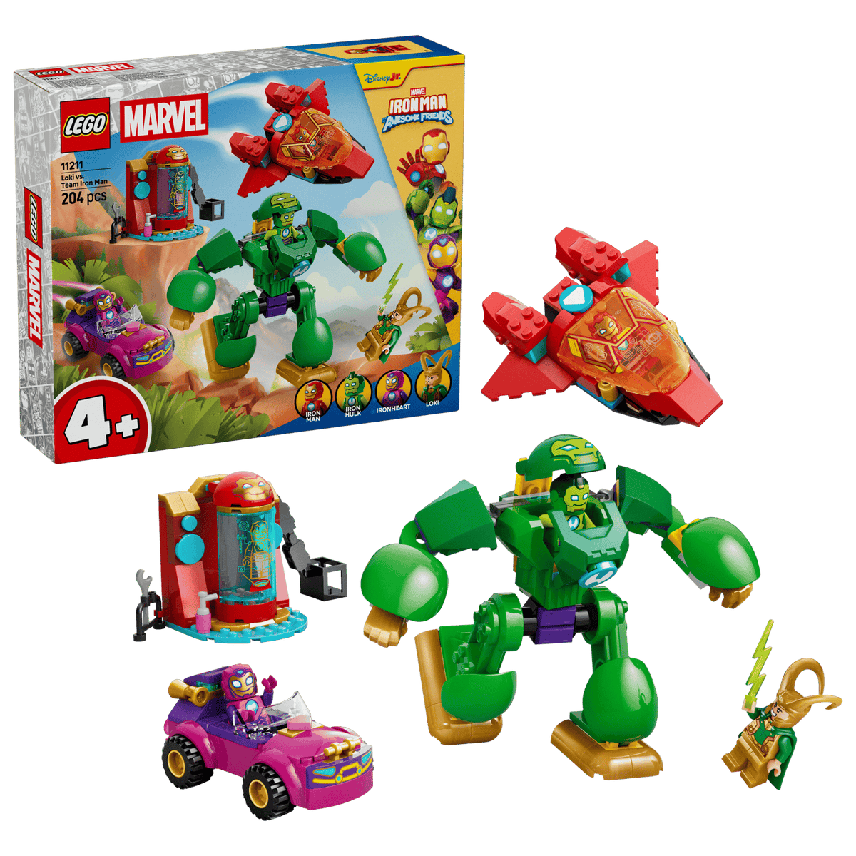 11211 Lego Marvel Super-héros Loki contre l'équipe Iron Man
