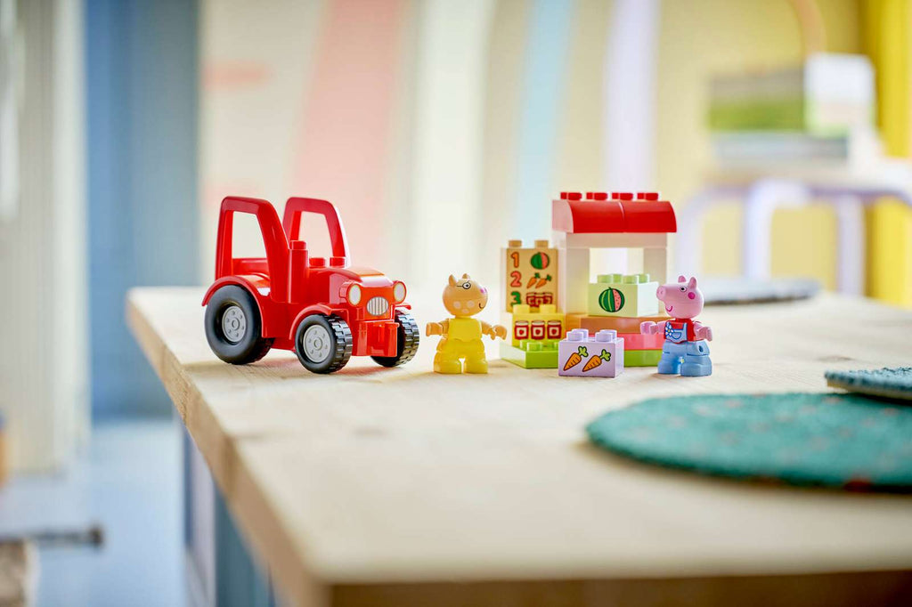 10468 Lego Duplo Tracteur et marché Peppa Pig