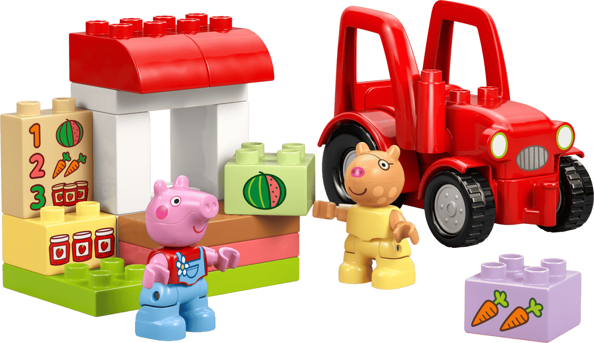10468 Lego Duplo Tracteur et marché Peppa Pig
