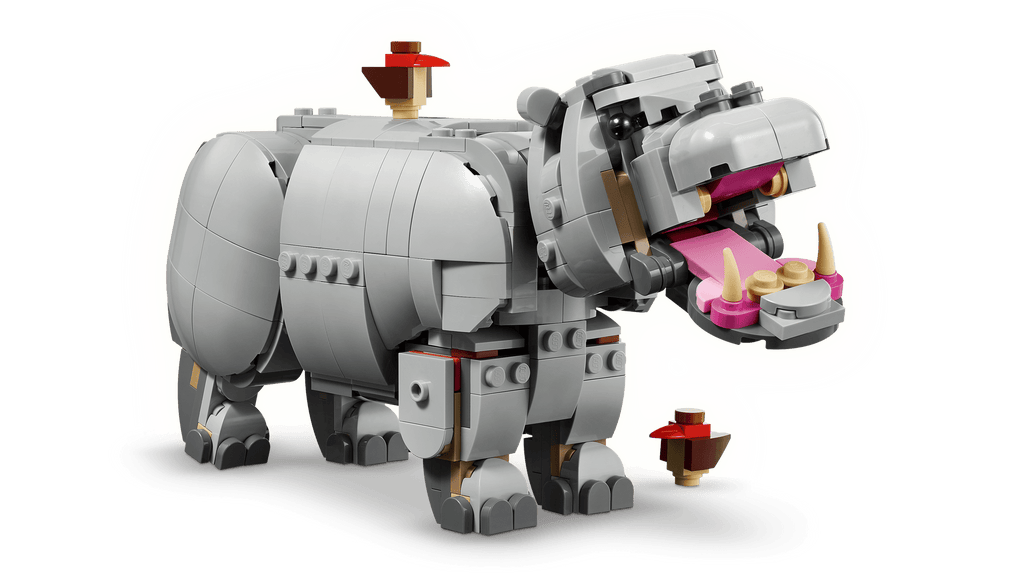 31171 LEGO Animaux sauvages : rhinocéros majestueux avec oiseaux