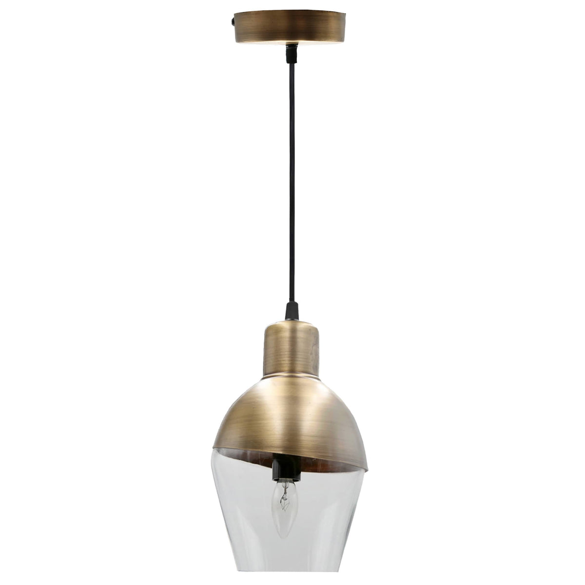 River of Goods Clear Glass Hanging Lamp