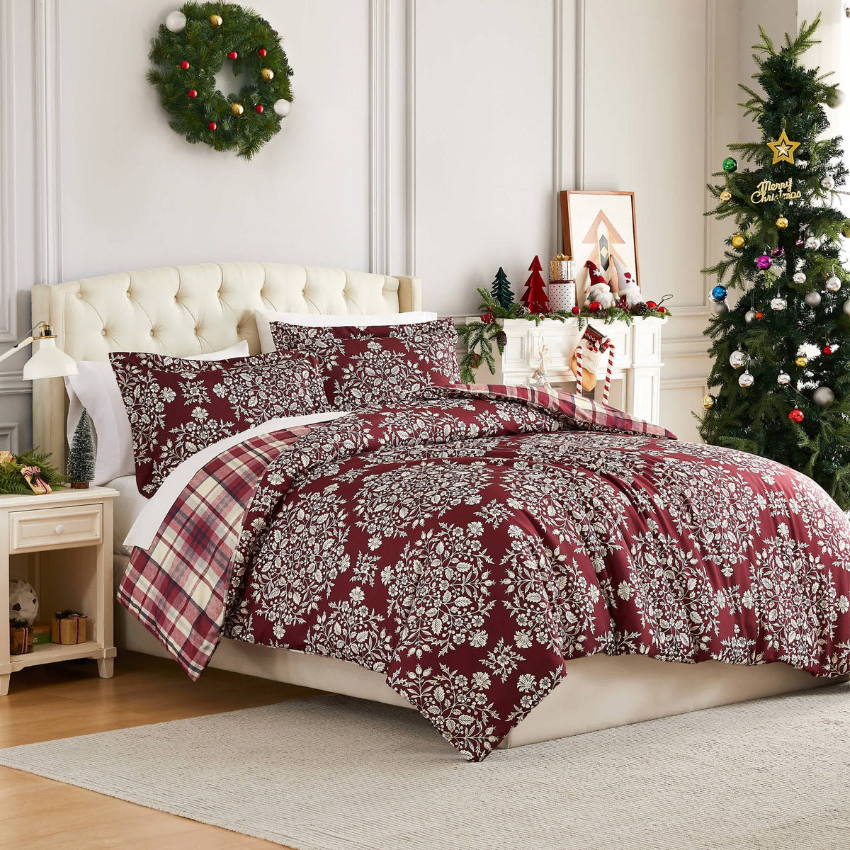 Southshore Fine Linens Christmas Carol Oversized Comforter Set