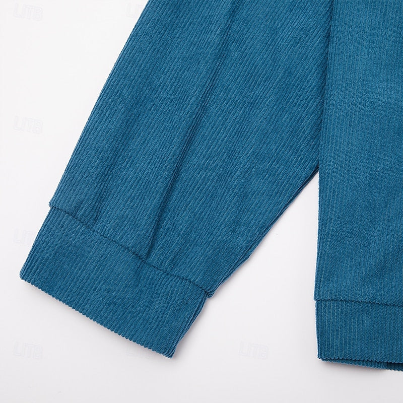 Hamish | Gerippte Zip-Jacke