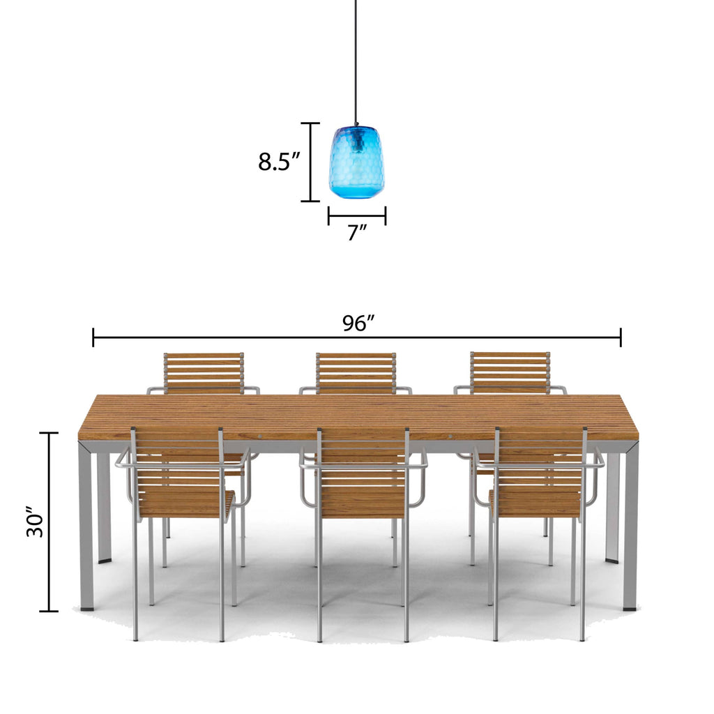 River of Goods Hanging Lamp - Blue & Black