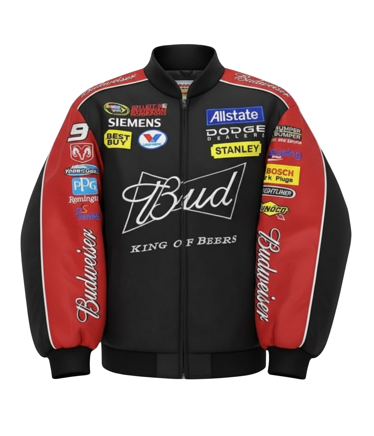 Budweiser Vintage Racing Jacket - NASCAR Black Edition