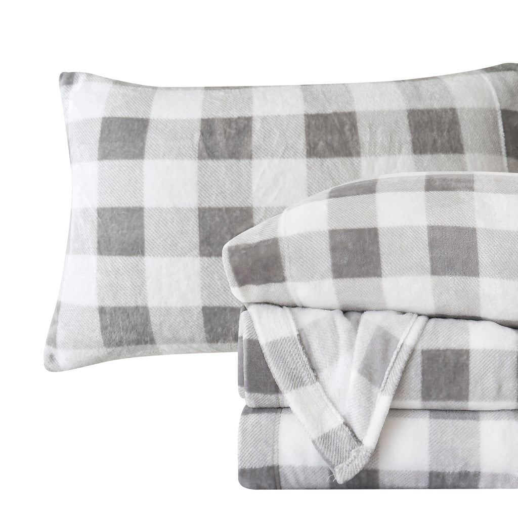 Elegant Comfort 4-Piece Velvet Plush Flannel Sheet Set