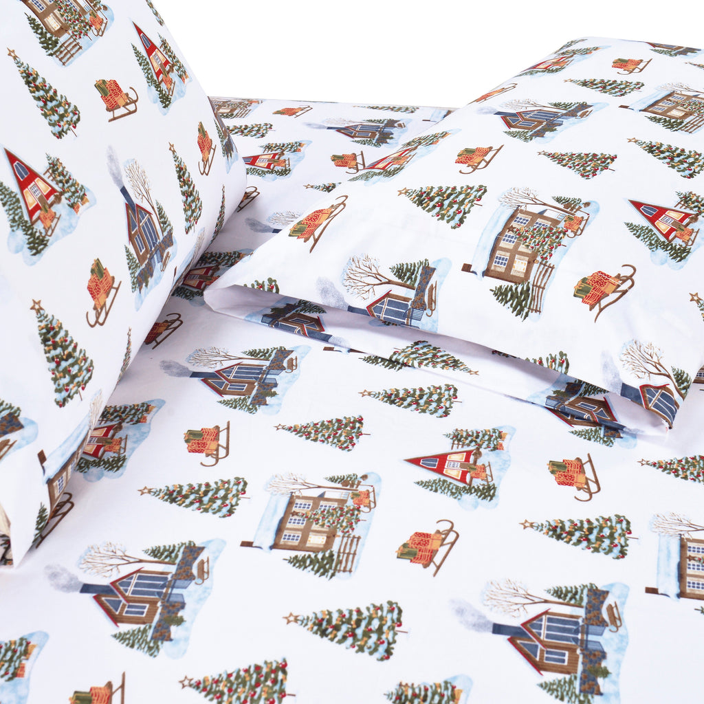 Elegant Comfort 6-Piece Christmas & Holiday Sheet Set - Soft as a Hotel Premium Quality