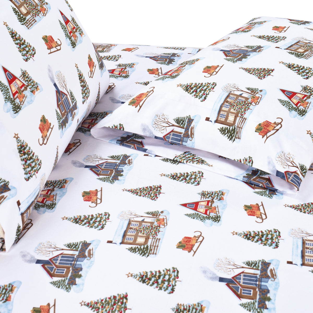 Elegant Comfort 6-Piece Christmas & Holiday Sheet Set - Soft as a Hotel Premium Quality