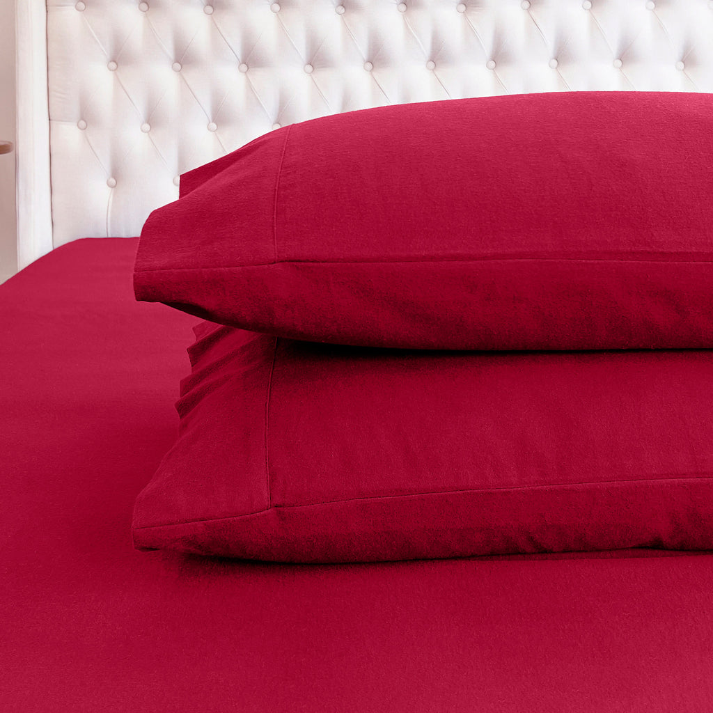 Elegant Comfort 4-Piece Cotton Flannel Sheet Set - 100% Turkish Cotton
