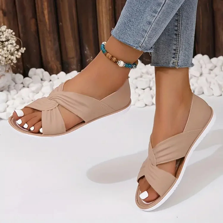 Annette | Gepolsterte Crossover-Sandalen
