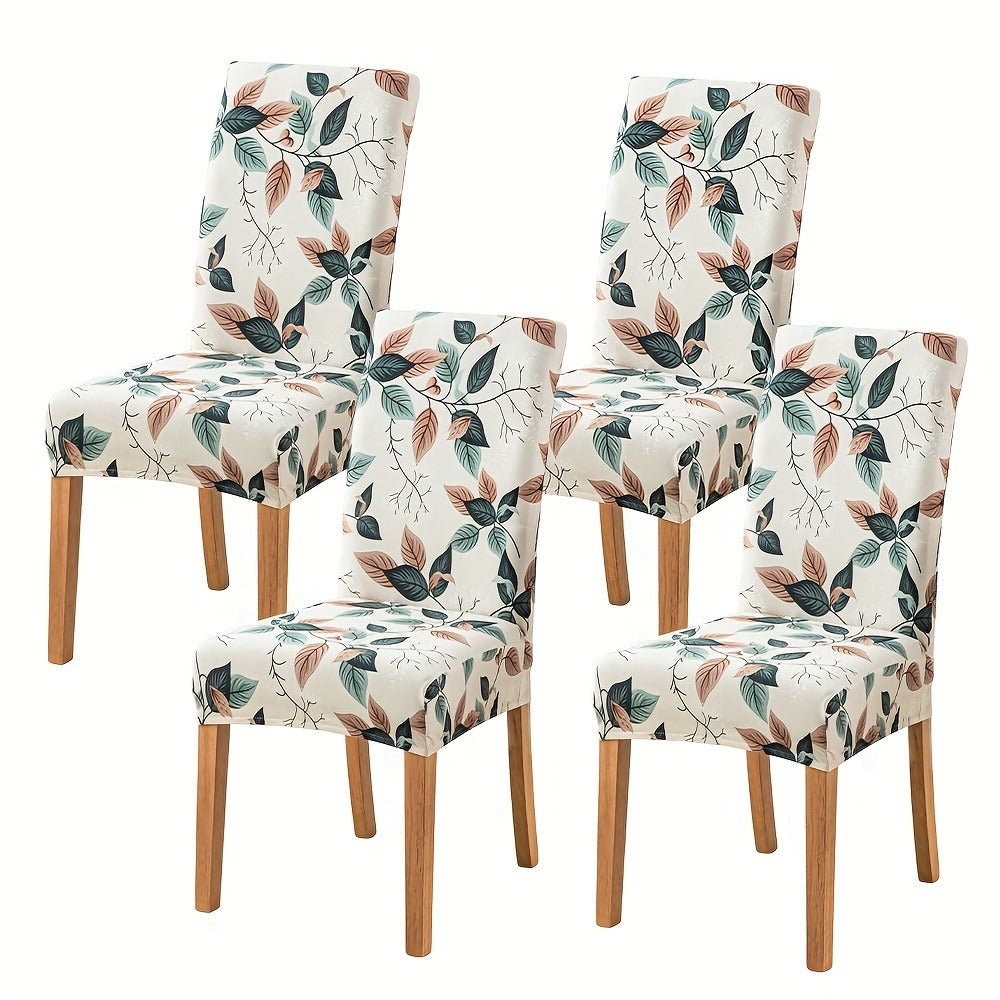 Dining Chair Covers in Ten Patterns with Four- or Six-Piece Set Checkouts for Parsons Chairs