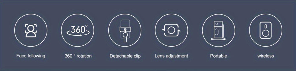 Gesture Control Auto Face Tracking Tripod with 360° Rotation & Wireless Remote No App Required