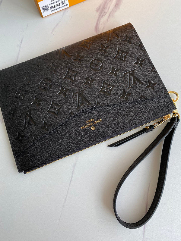 Louis Vuitton Daily Pouch – Monogram Empreinte Leather Black