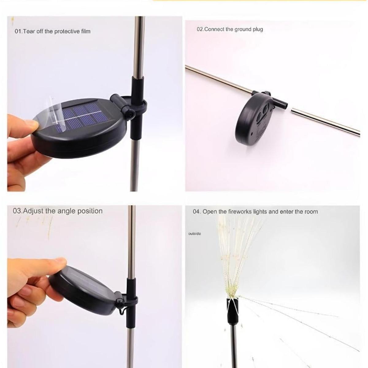Solar Powered Firework String Lights