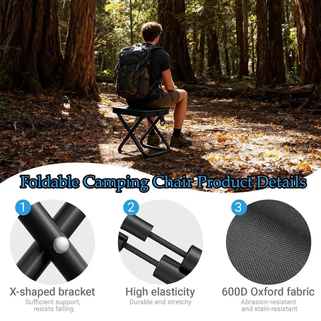Portable Camping Seat with Storage Bag