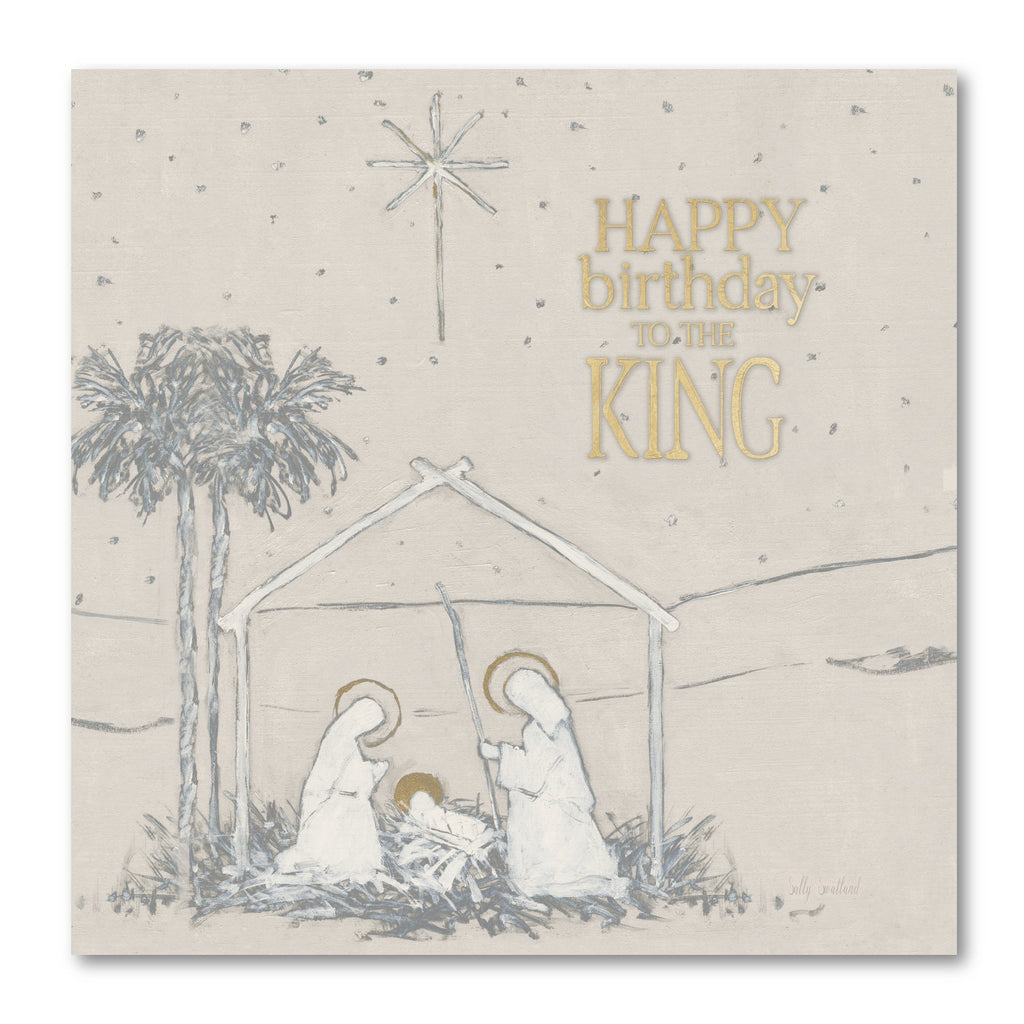 Happy Birthday to the King Gallery-Wrapped Canvas Wall Art