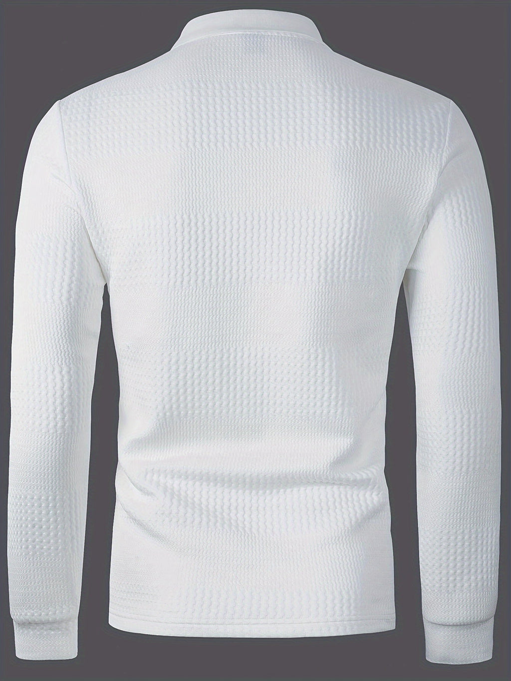 Clifford | Textured Long Sleeve Polo Shirt
