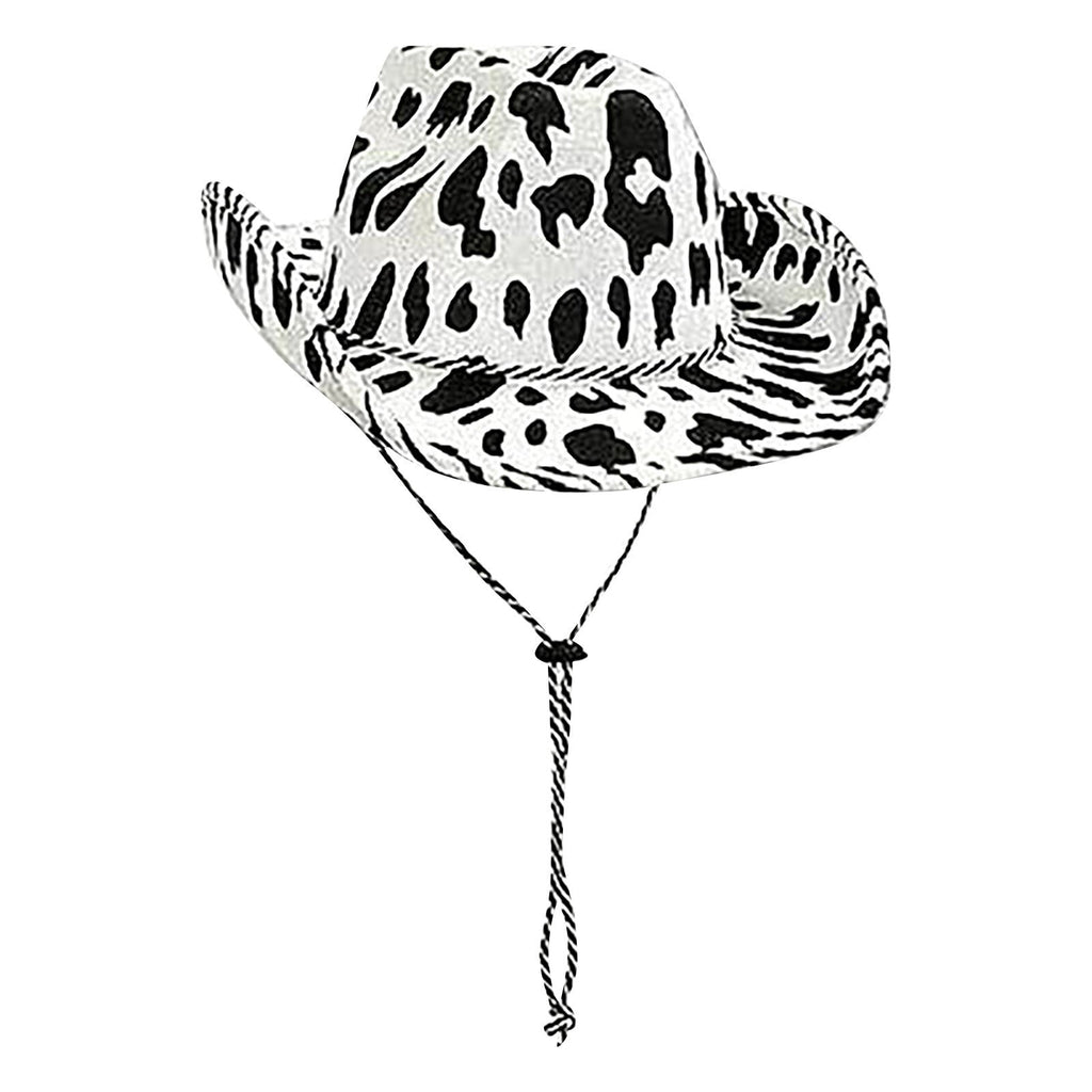 Elliot Milk Print Wool Felt Cowboy Hat – Unisex, Wide Brim
