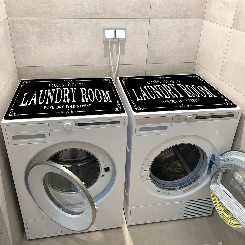 Kitchen Mat, 40x60cm Black Microfiber Dish-Drying and Laundry Counter Pad with Machine-Wash Care