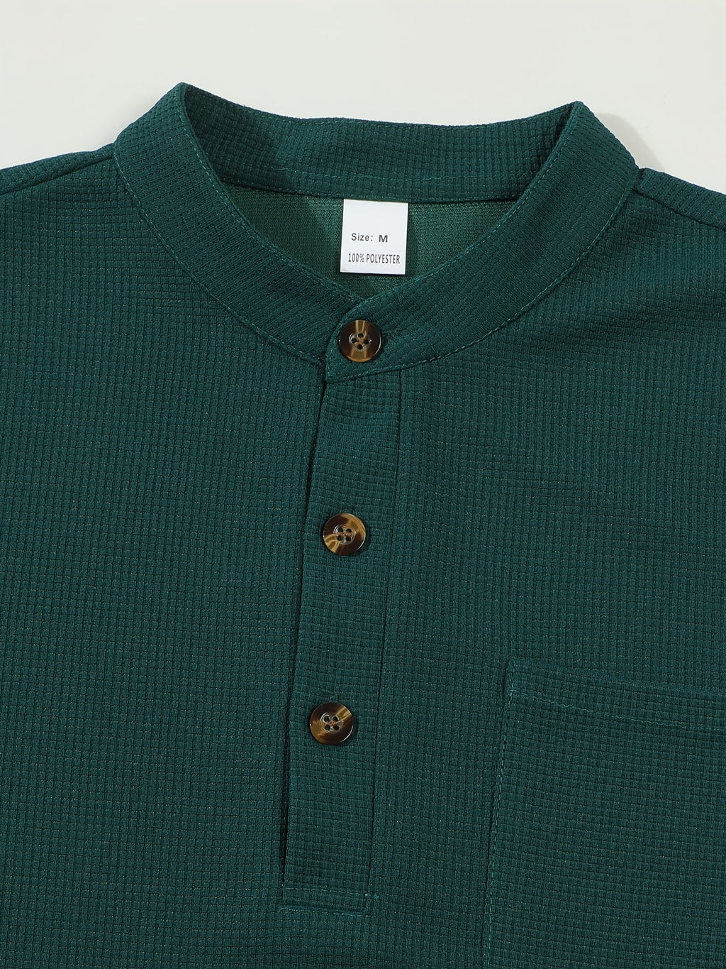 Dawson | Textured Long-Sleeve Henley Shirt