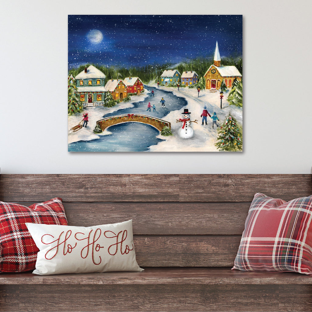 Winter Village Gallery-Wrapped Canvas Wall Art