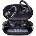 Wireless Earbuds Sport Earhooks with ENC Calls, LED Display, Touch Controls and Type-C Charging