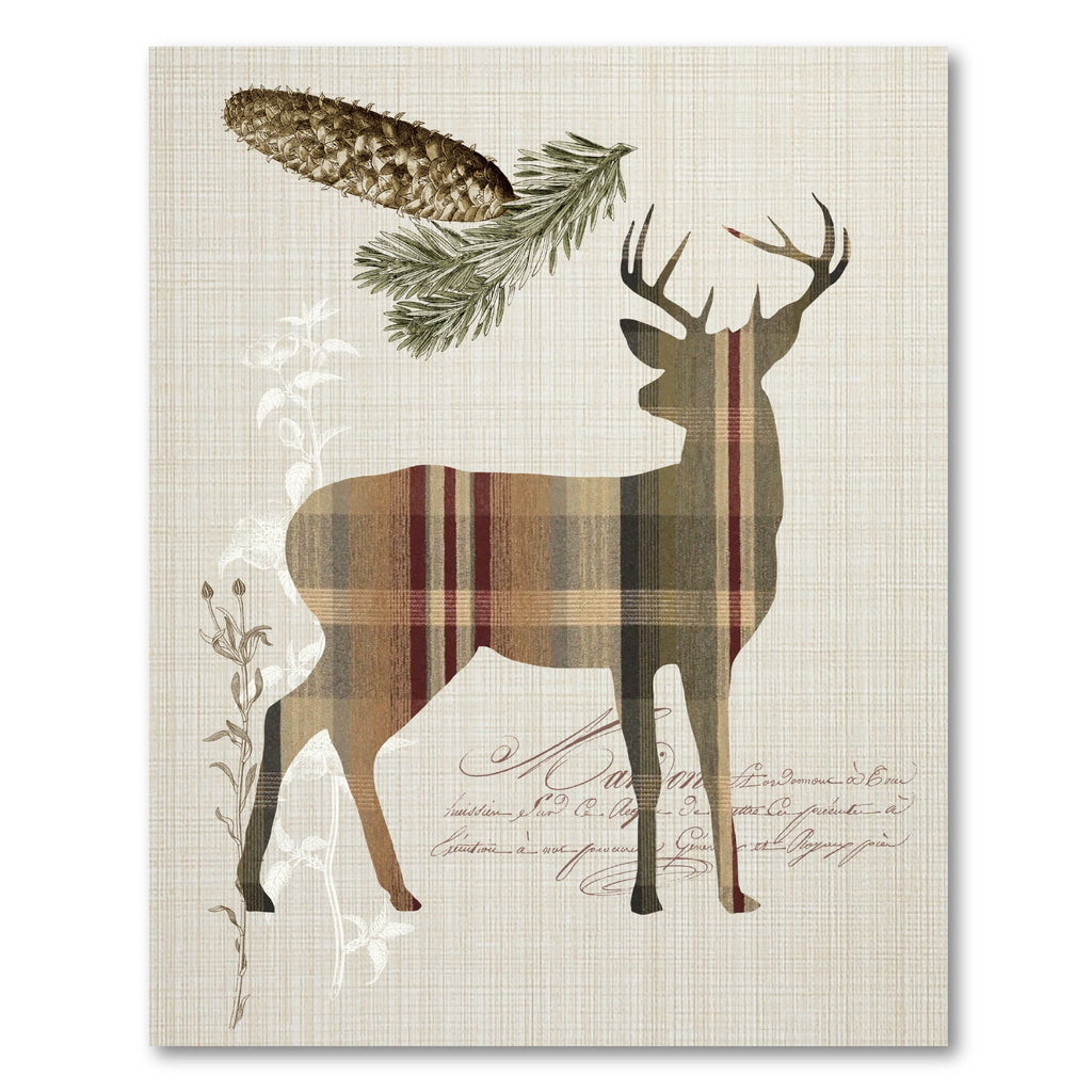 Woodland Plaid I Gallery-Wrapped Canvas Wall Art