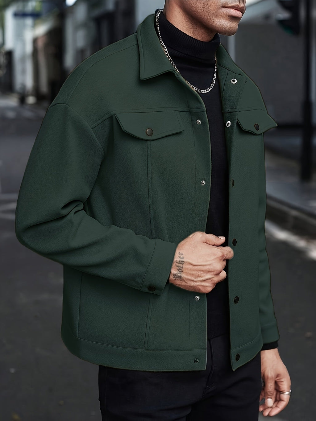 Roderick | Moderne Jacke mit Druckknöpfen