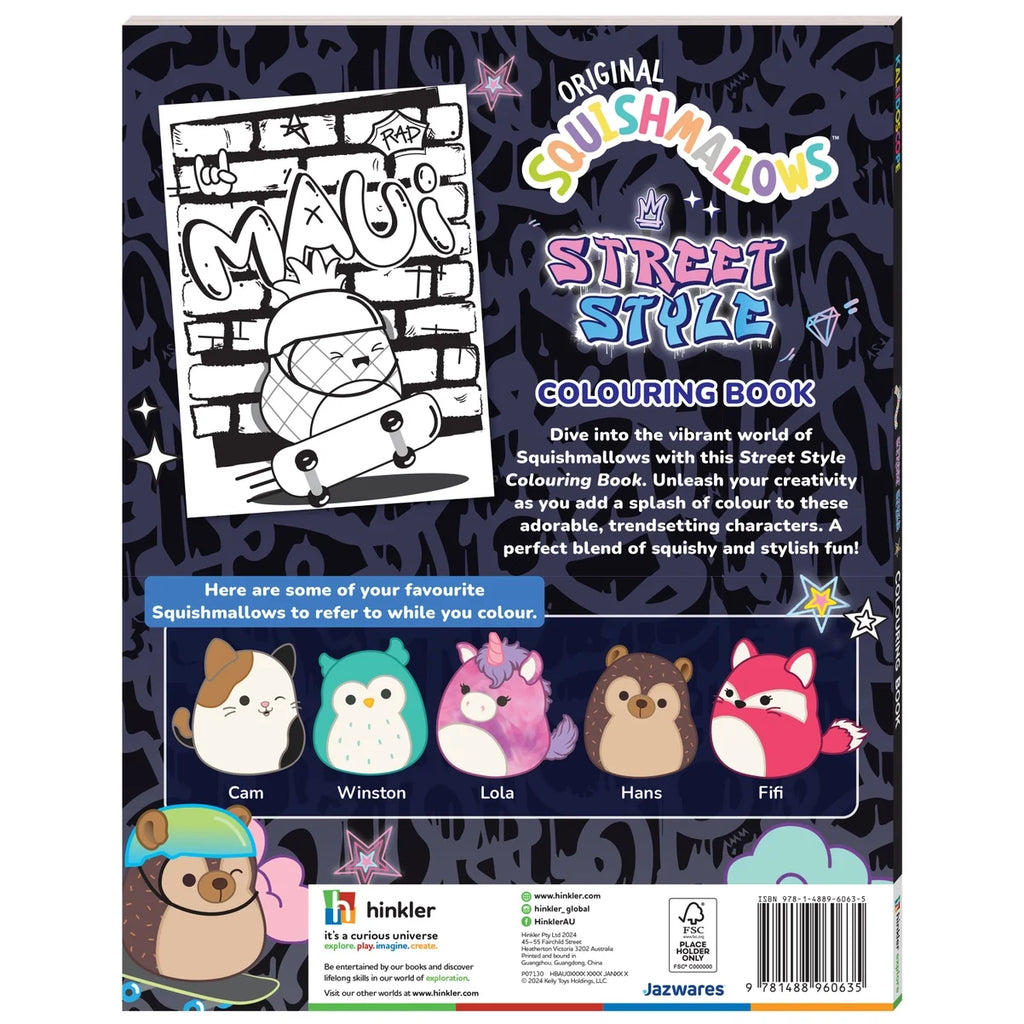 Squishmallows Colouring Book Street Style